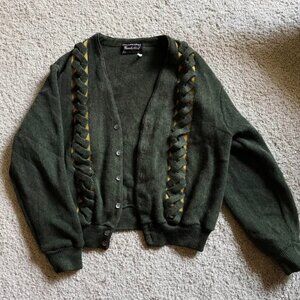 VTG MCM Knit Cardigan [Late 1960s-] [COLUMBIA KNIT THUNDEBIRD] 3D Pattern
